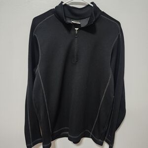 Nike Golf Large 3/4 Zip Pullover Sweatshirt Black Large Adult Size Pullover